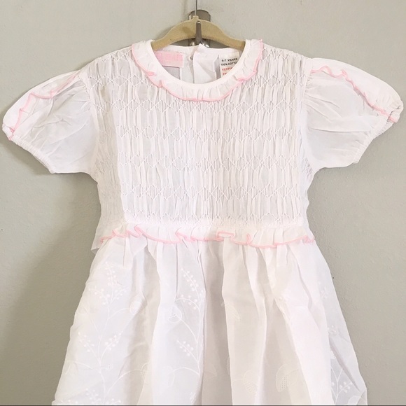 White Smocked Dress